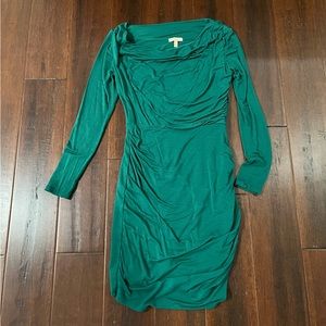 Anthropologie Bordeaux green dress XXSP